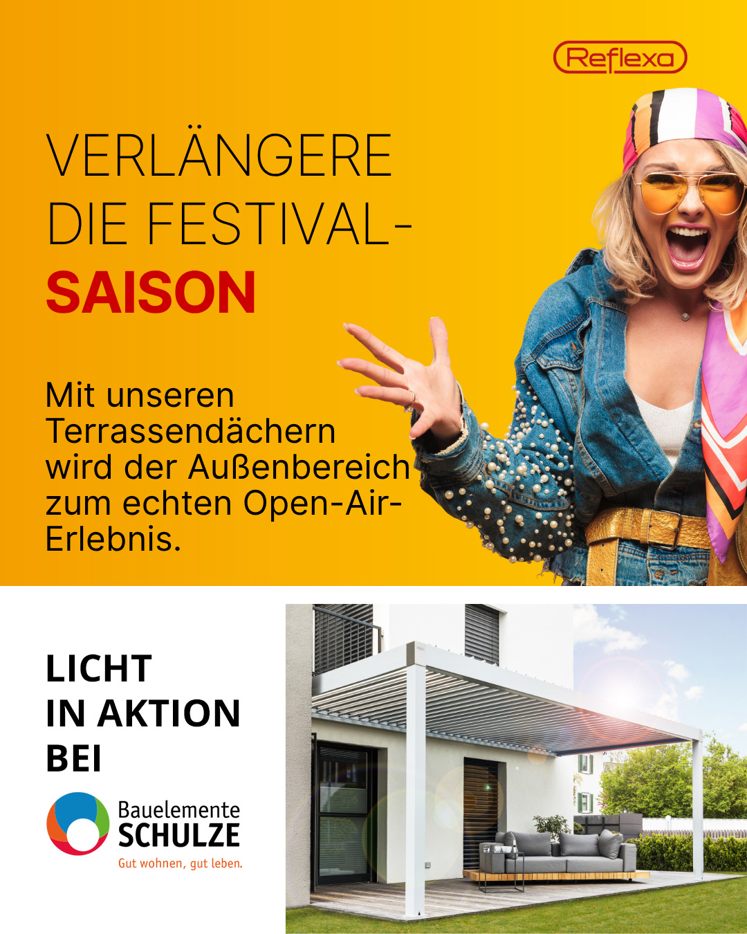 Schulze Lamellendächer Aktion Licht