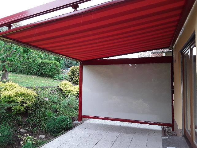 Unterglasmarkise +Vertikalmarkise, Referenz | Bauelemente Schulze, Stadtilm / OT Traßdorf